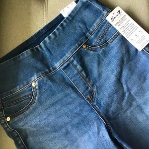 Seven 7 tummy toner high rise skinny jeans size 10
